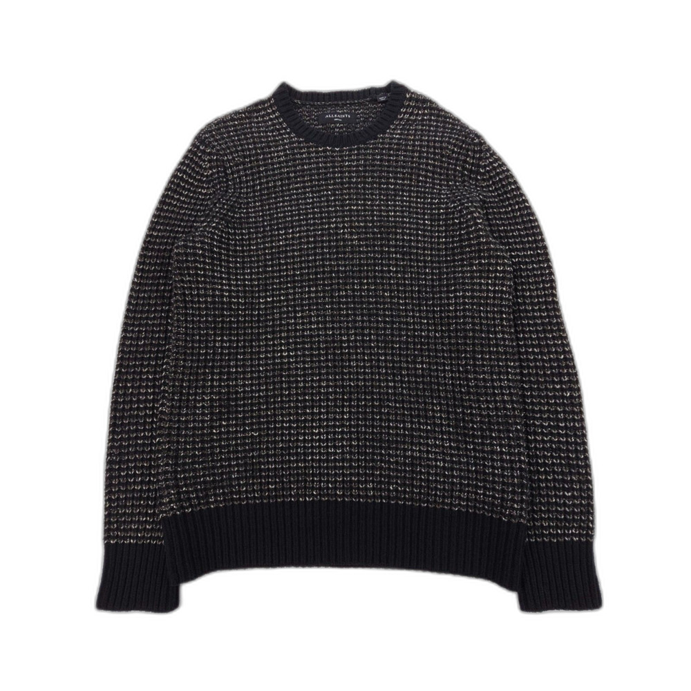 ALLSAINTS Wool Larkk Crew Sweater Chunky Knit Minimal Grunge Streetwear Indie